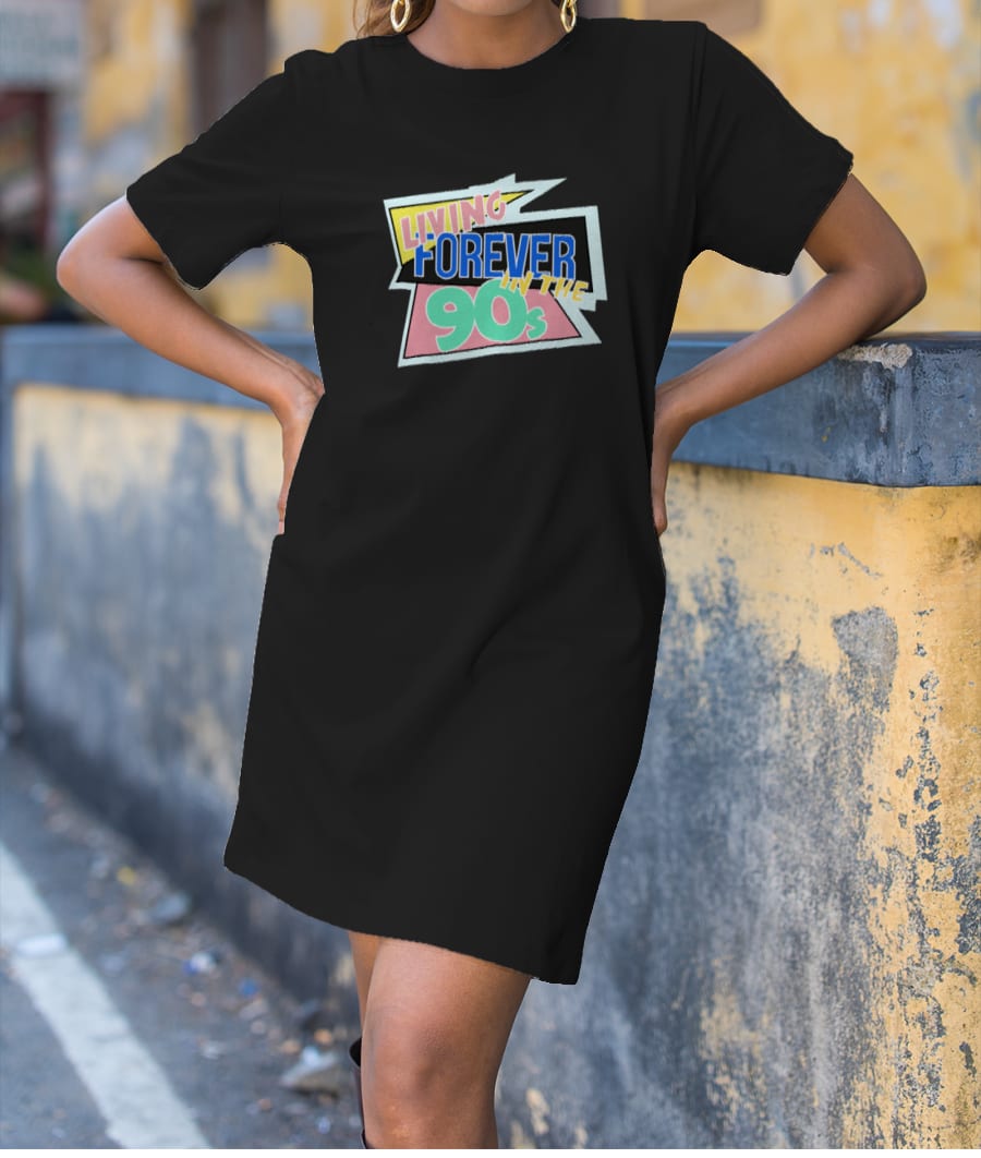LIVING 90S PRINT  T-Shirt Dress