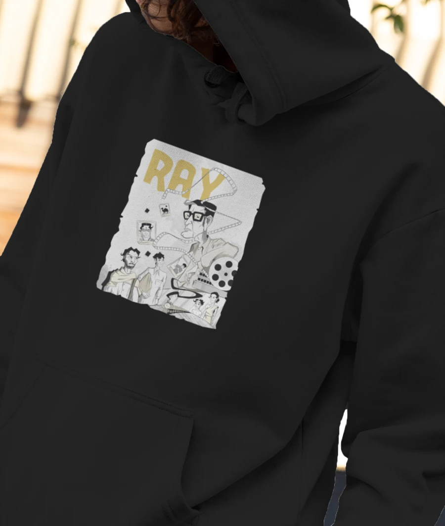 Satyajit Ray tribute Front-Printed Hoodie