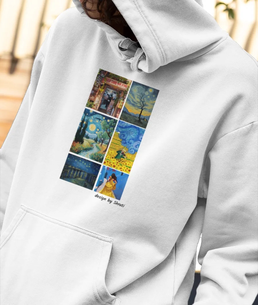 ART aesthetic Front-Printed Hoodie