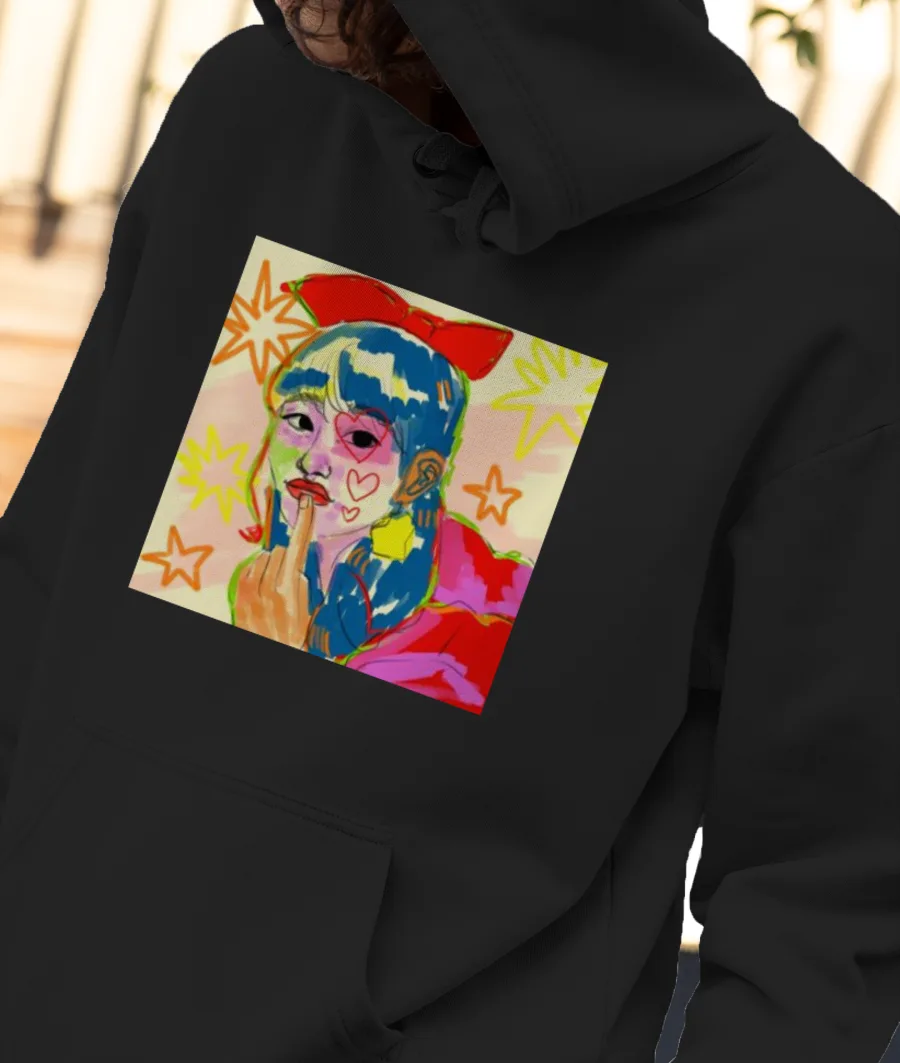 loona chuu // abstract Front-Printed Hoodie