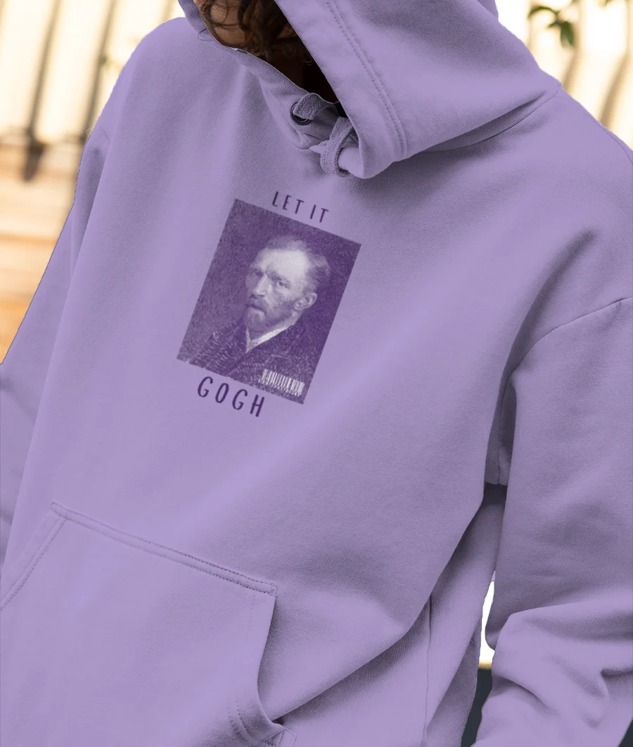 let it gogh Front-Printed Hoodie