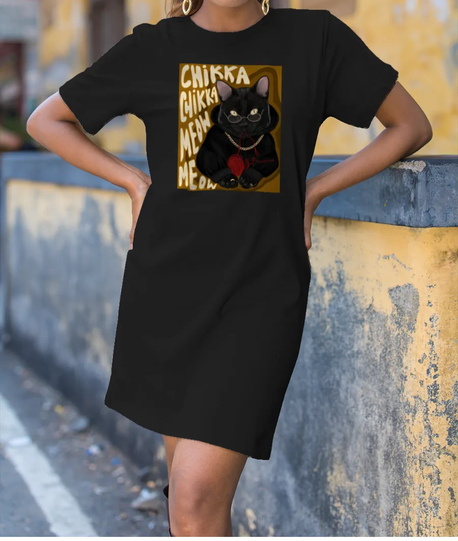 Posh Paws II T-Shirt Dress