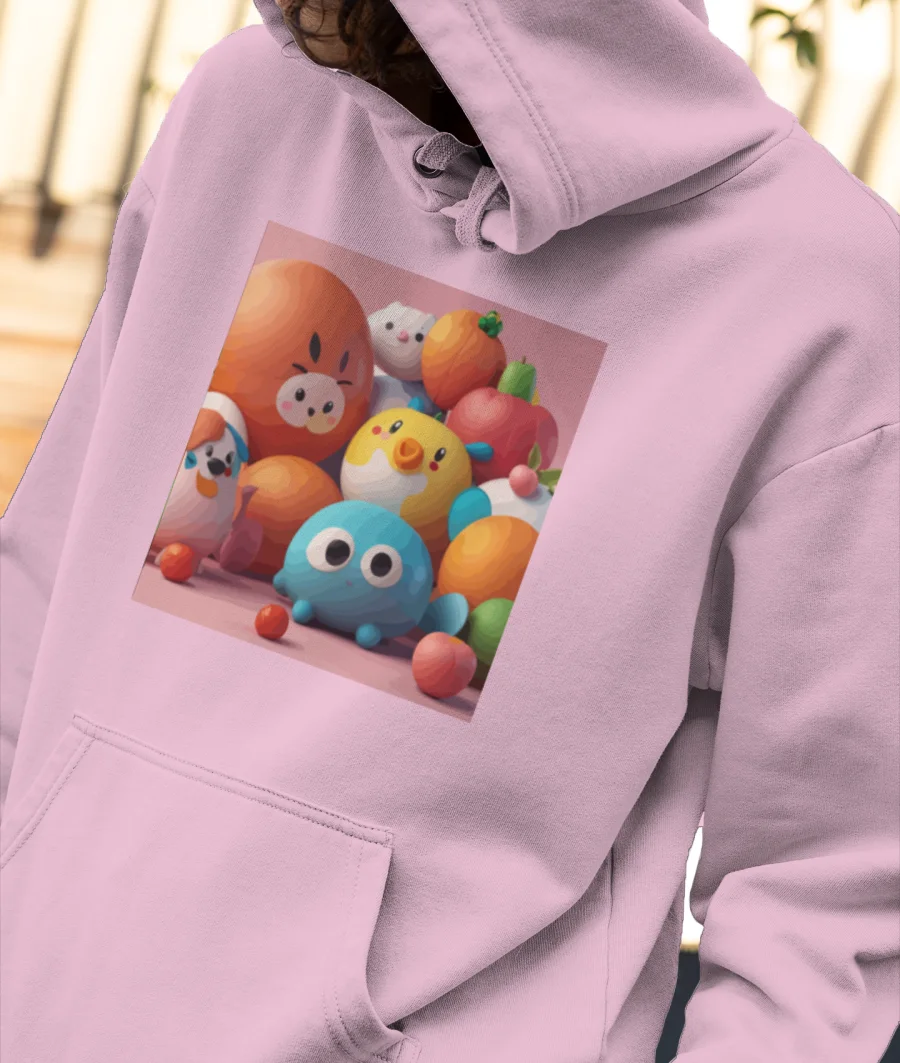 Funky Front-Printed Hoodie