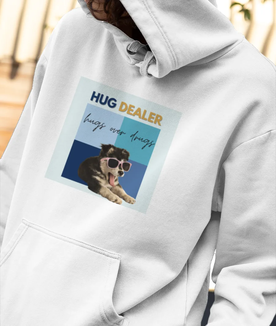 Hug Dealer Front-Printed Hoodie