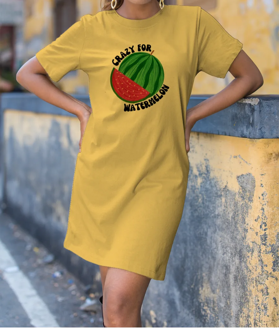 Crazy 4 Watermelon T-Shirt Dress