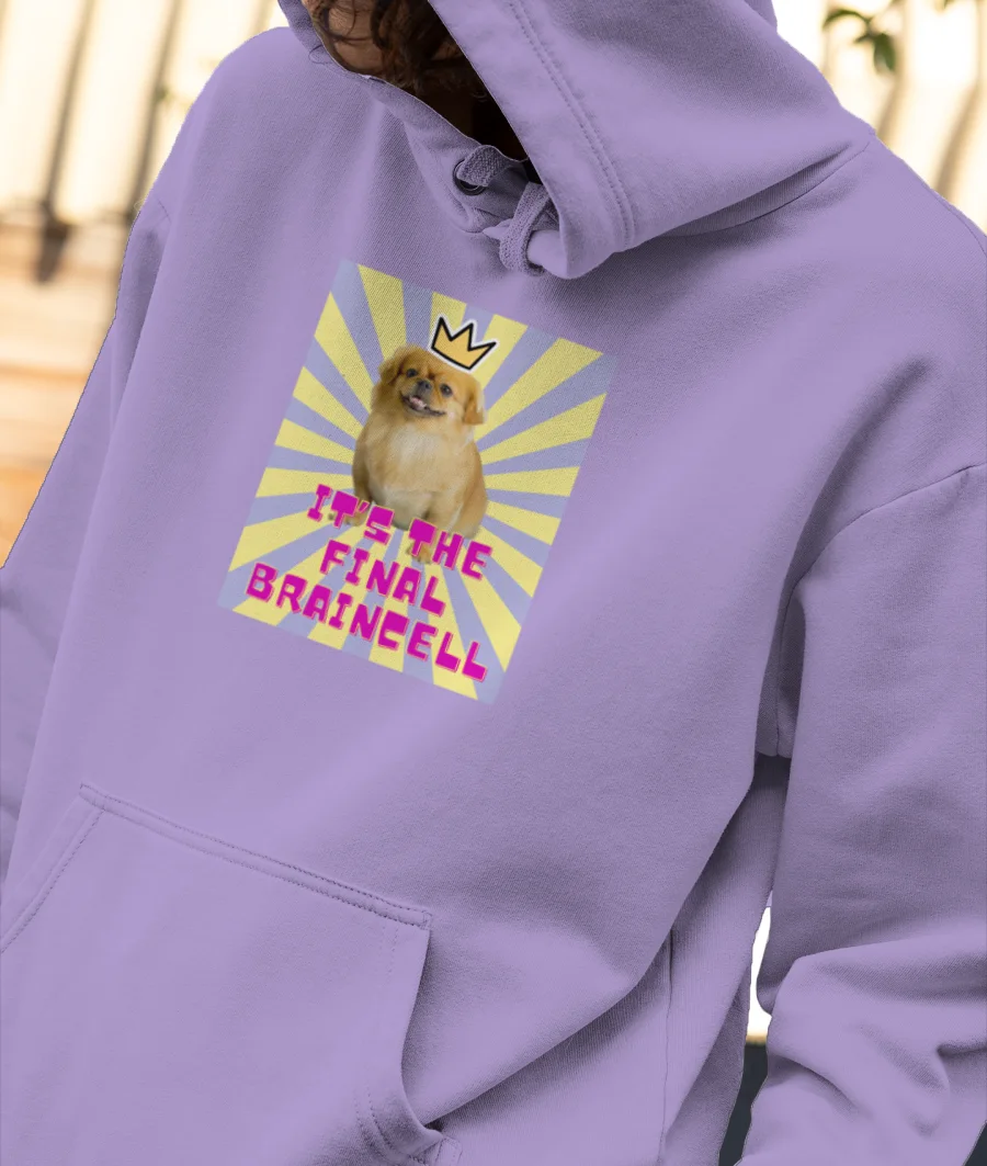 It's the Final Braincell Front-Printed Hoodie