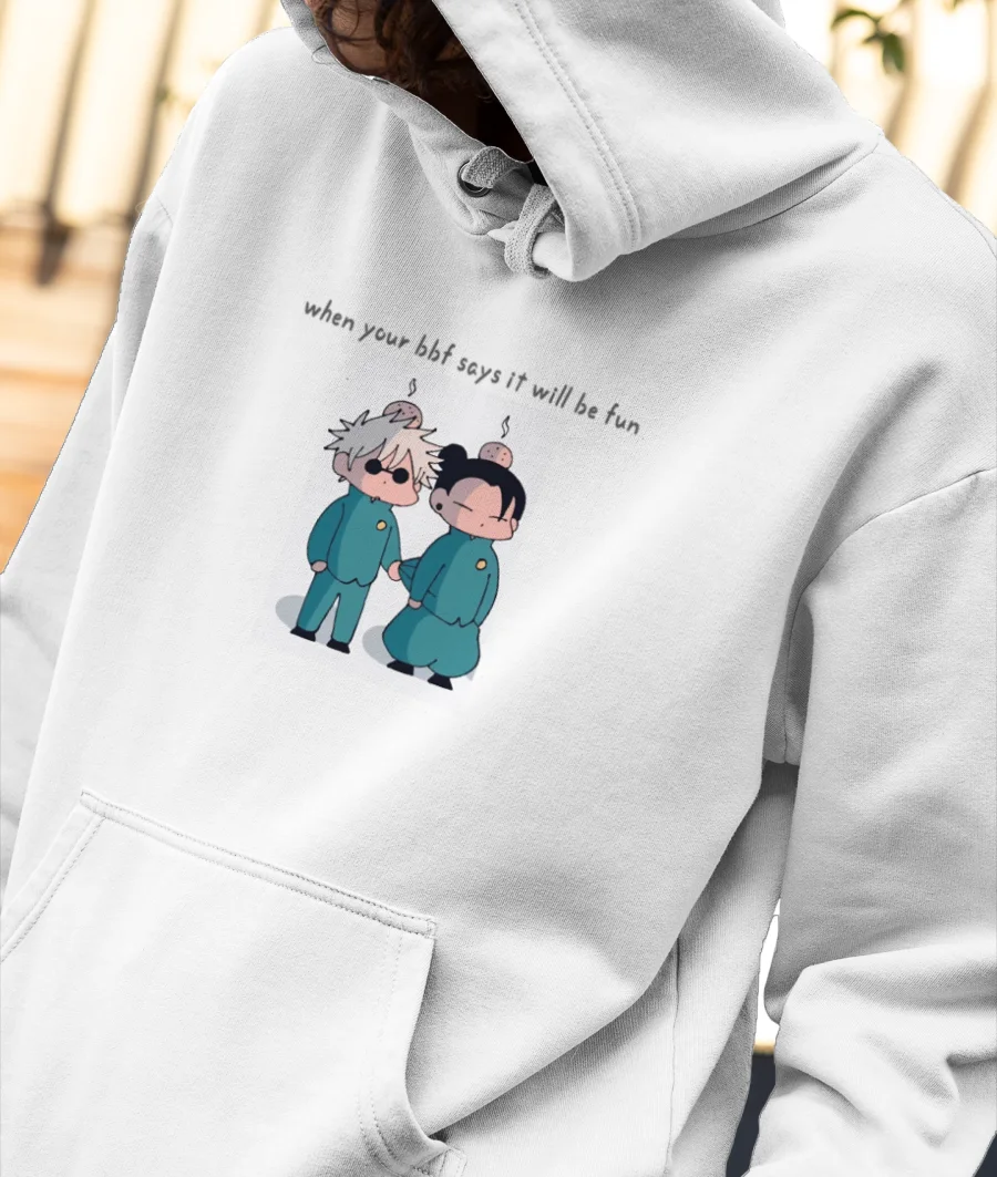 best friends from JJK Front-Printed Hoodie