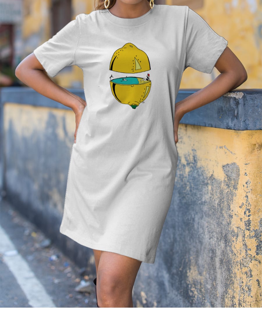 Fresh Lemonade T-Shirt Dress