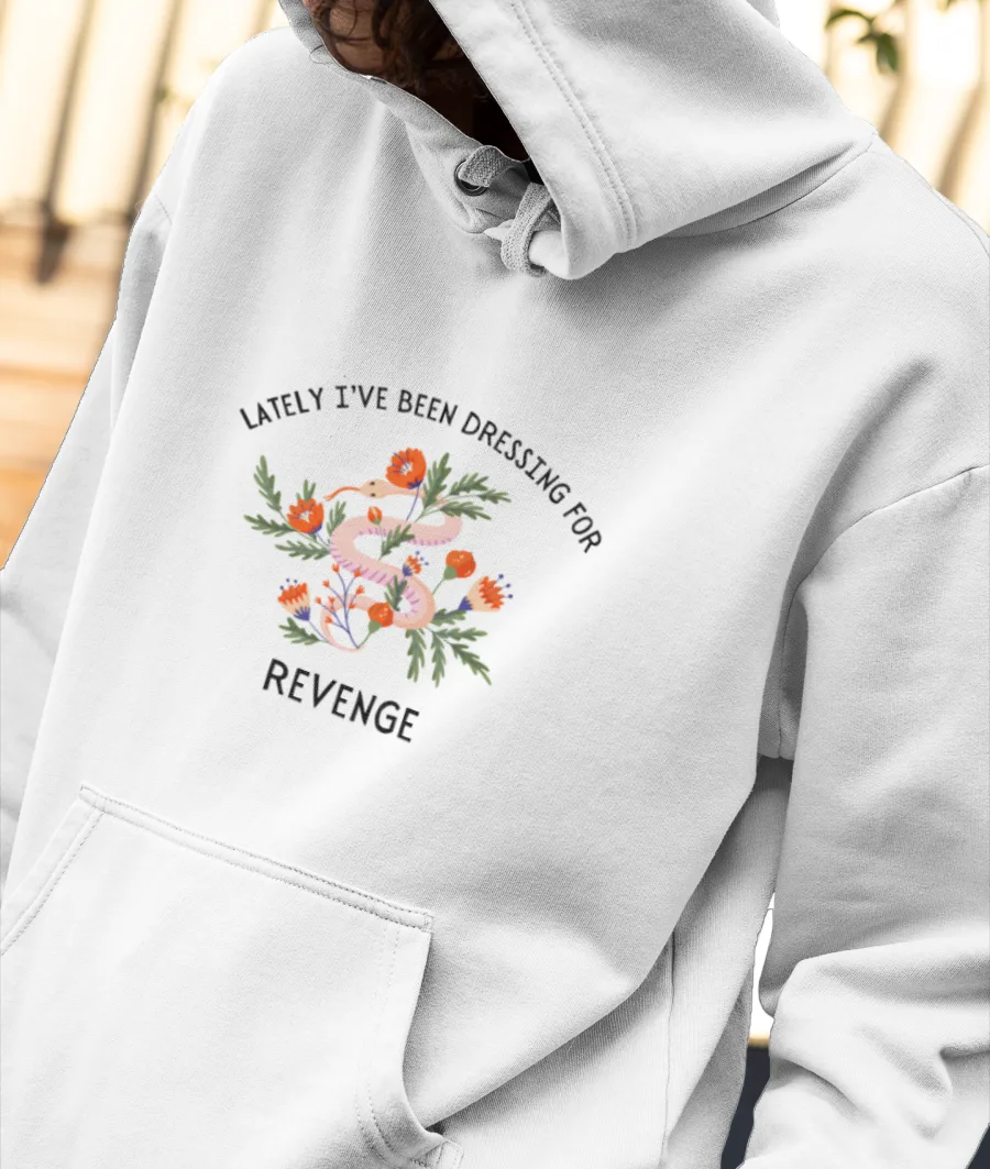 Revenge Front-Printed Hoodie