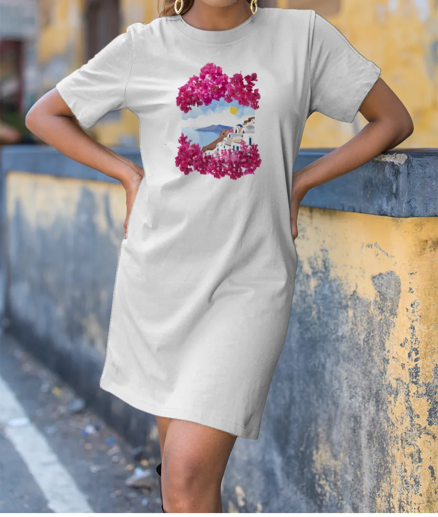 Santorini Travel diaries  T-Shirt Dress