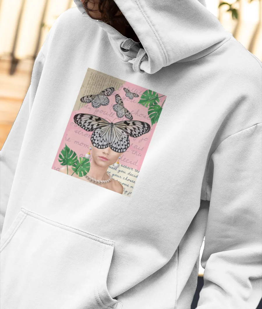 Vintage butterflies  Front-Printed Hoodie