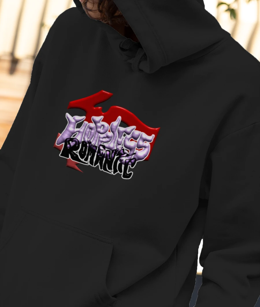 Hopeless romantic  Front-Printed Hoodie