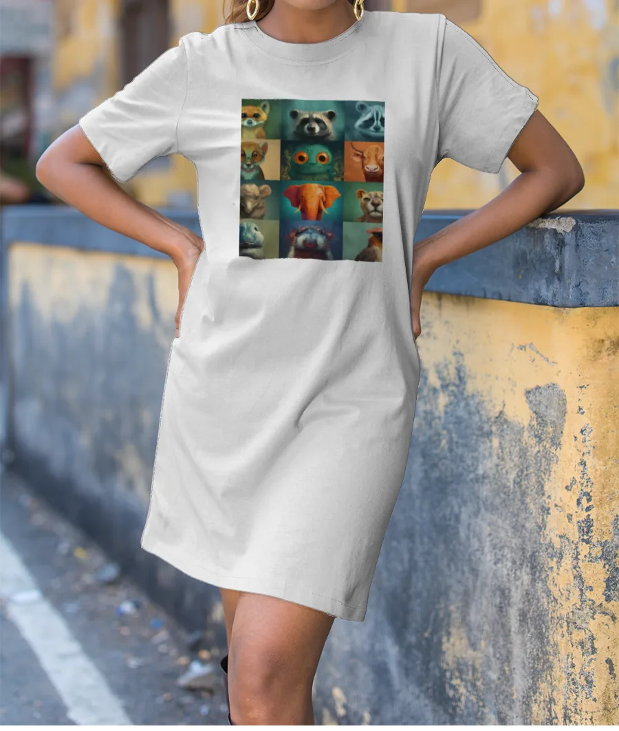 Animals  T-Shirt Dress