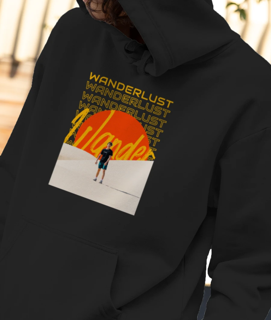 Wanderlust Front-Printed Hoodie