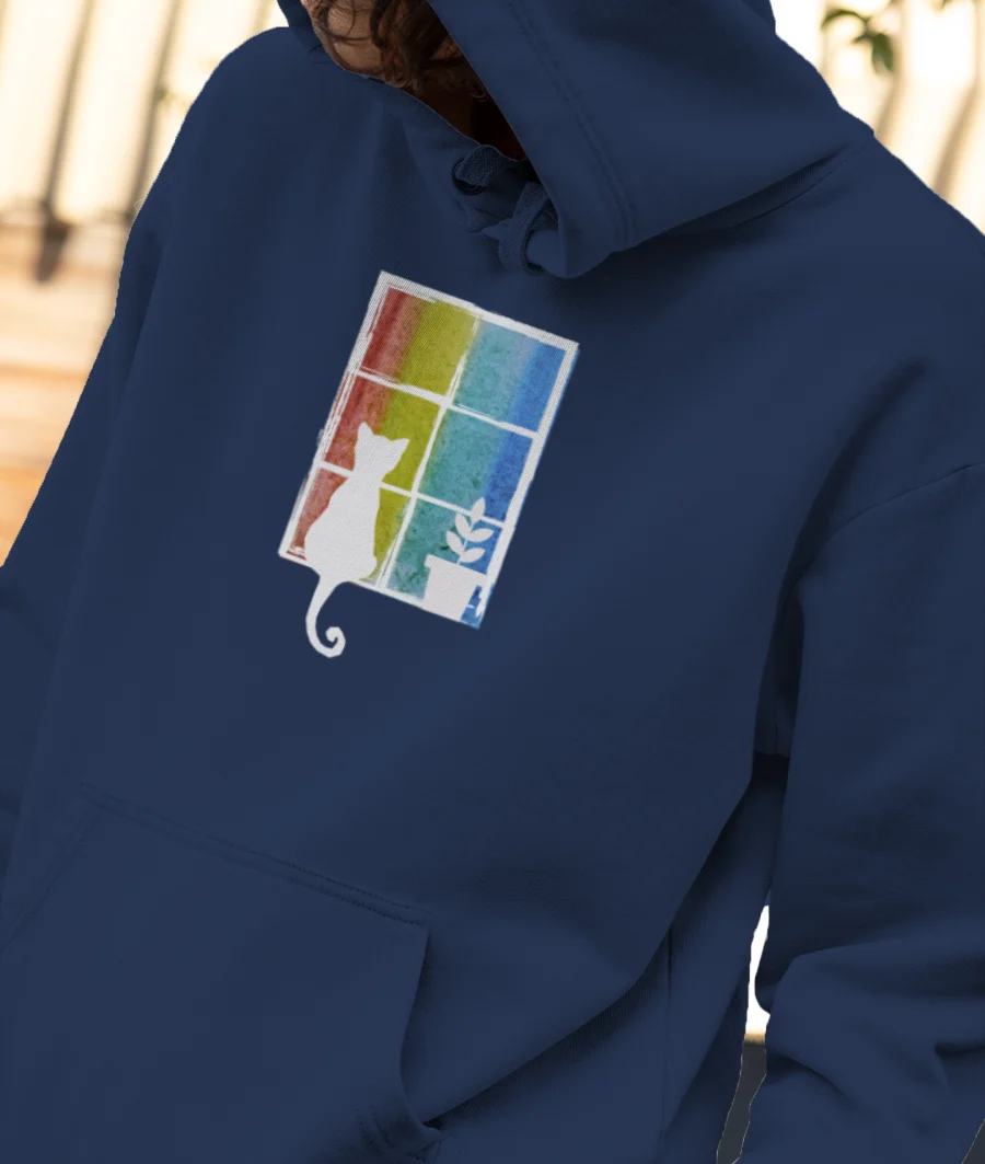 It's Raining Rainbows! Front-Printed Hoodie