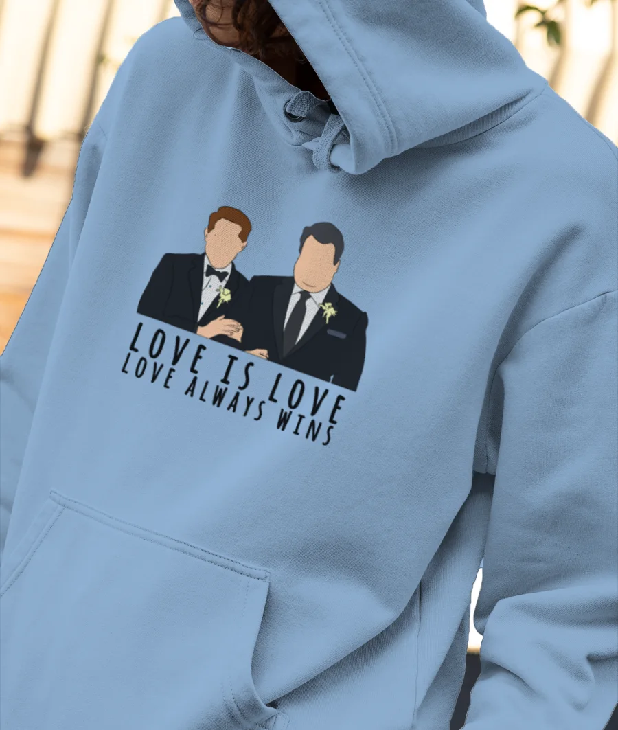 Modern family-Mitch and Cam Front-Printed Hoodie