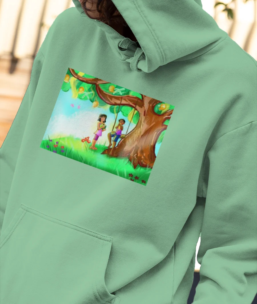Summer Front-Printed Hoodie