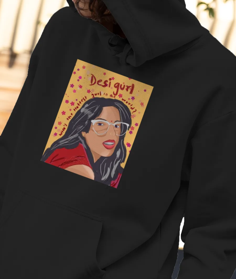 Desi girl Front-Printed Hoodie