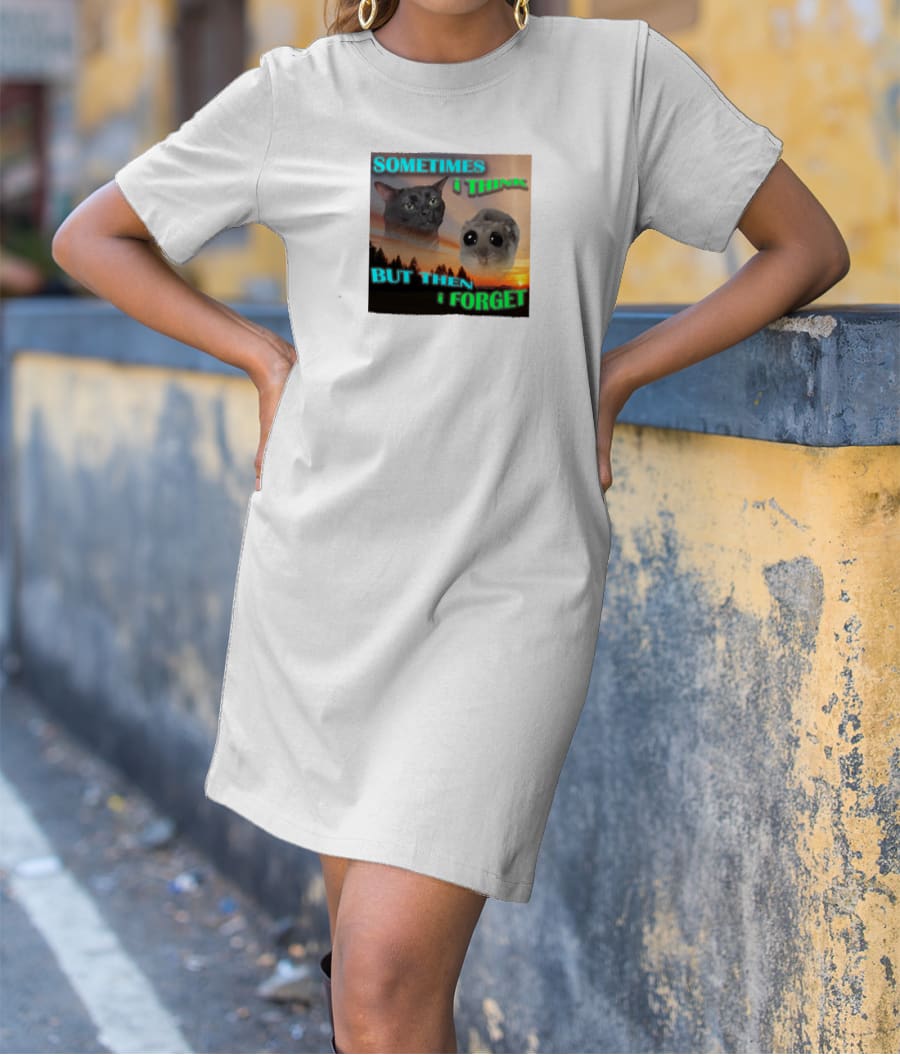 Think, Forget, Repeat T-Shirt Dress