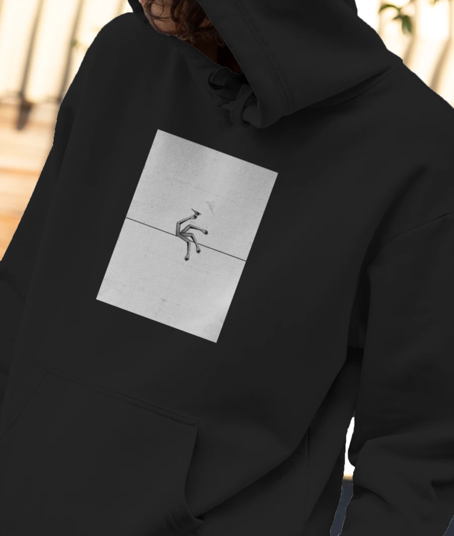 The bird Front-Printed Hoodie
