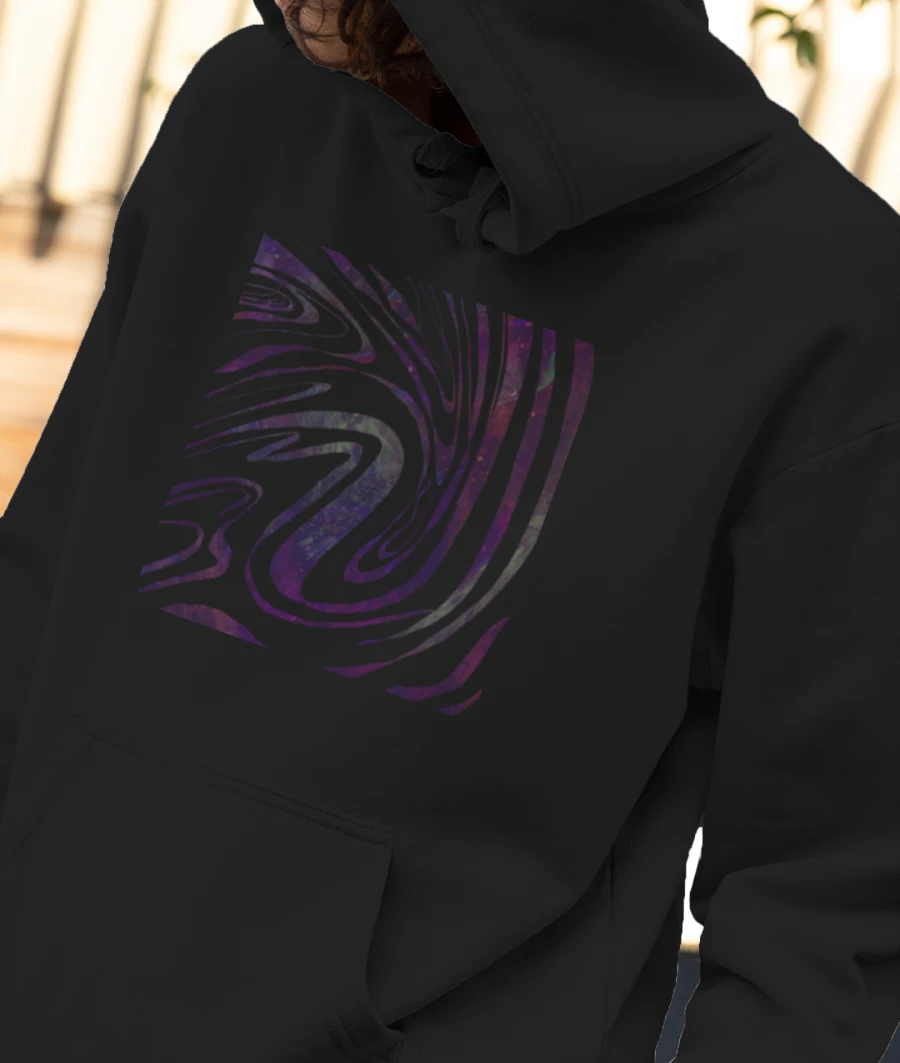 Psychedelic  Front-Printed Hoodie