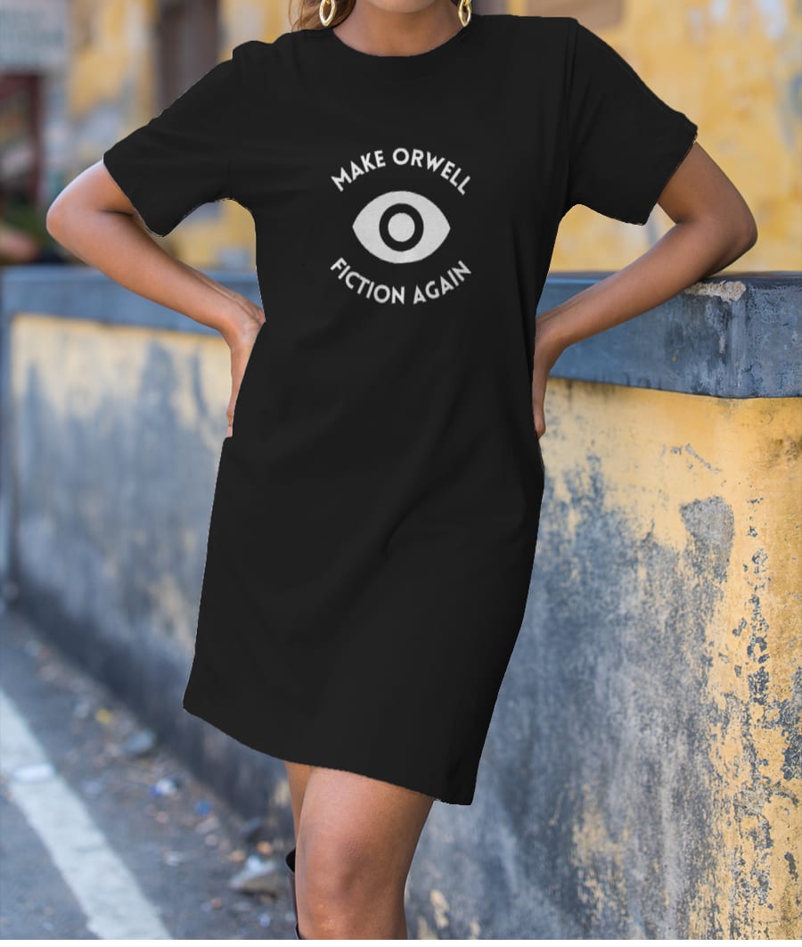 Make Orwell Fiction Again T-Shirt Dress