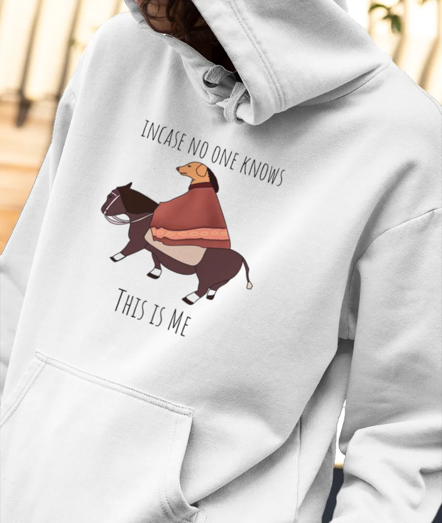 Dog riding horse  Front-Printed Hoodie