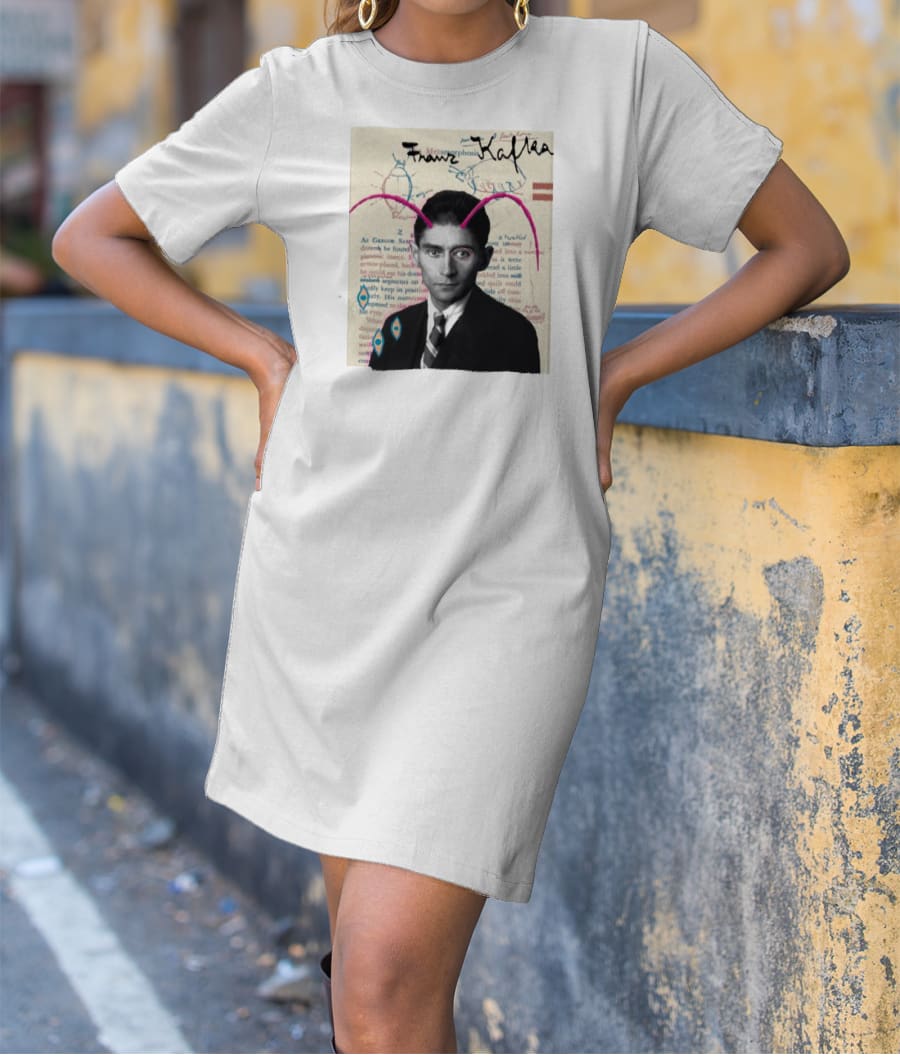 Franz Kafka Metamorphosis T-Shirt Dress