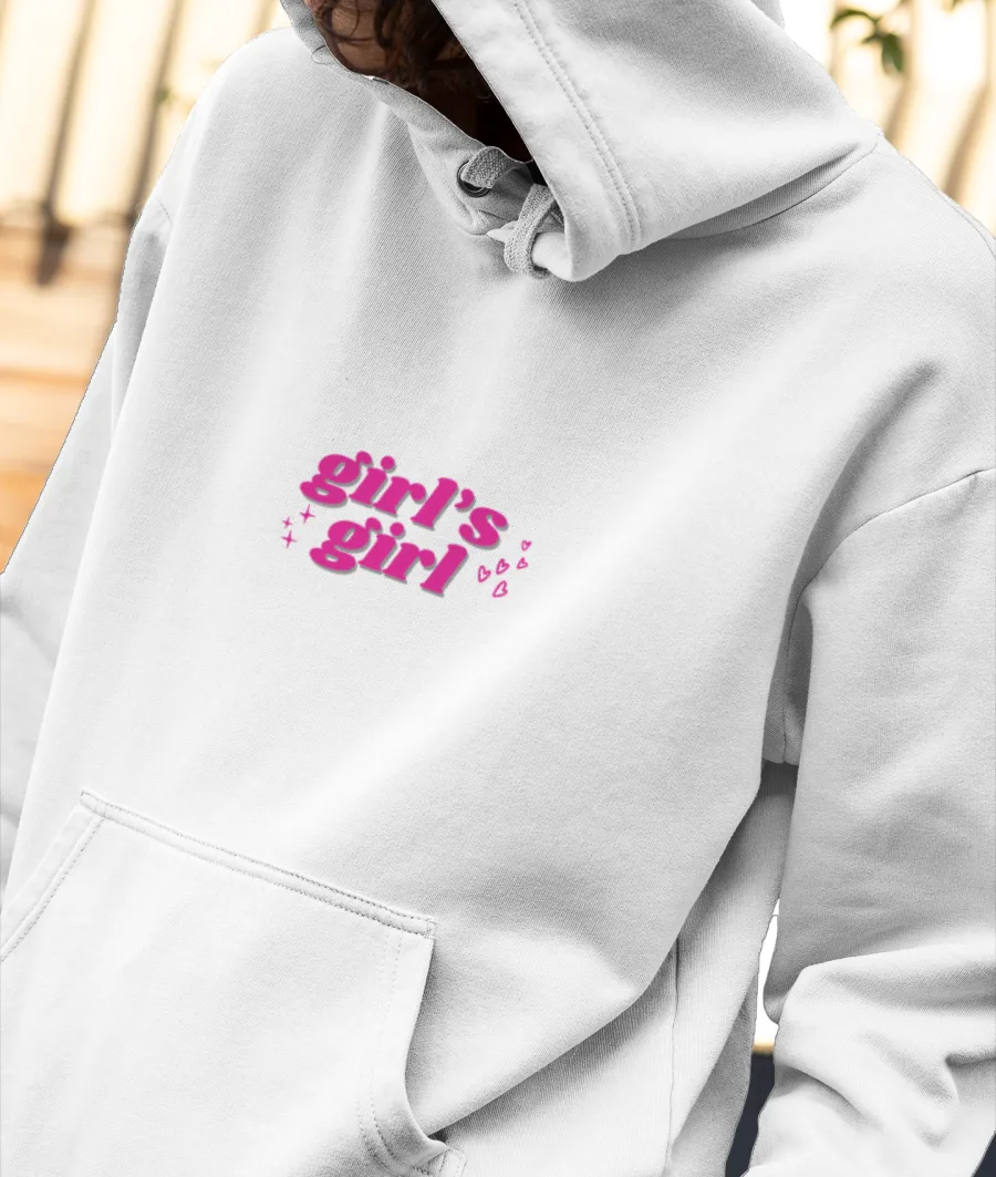 girl's girl Front-Printed Hoodie