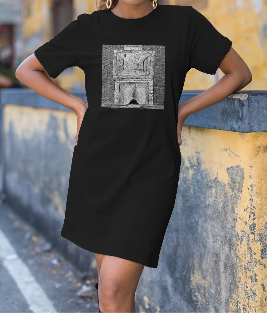 Van Gogh's Window T-Shirt Dress