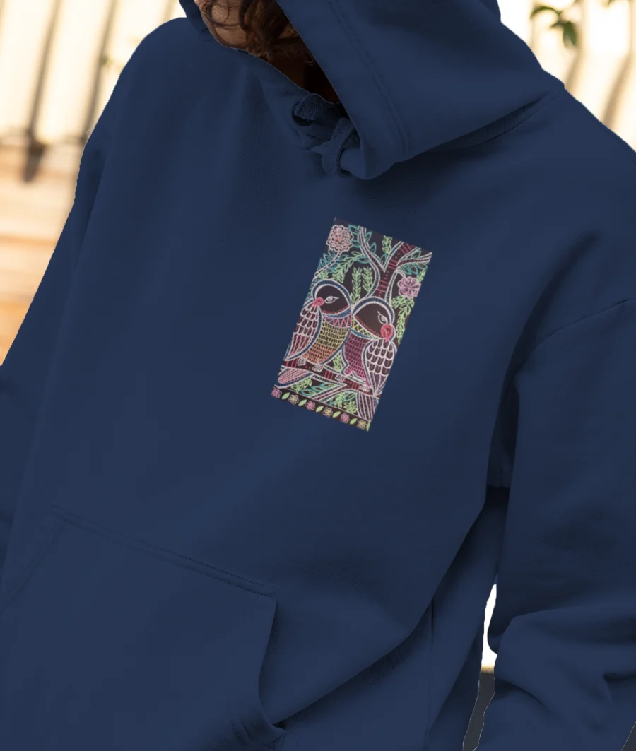 Birds-eye view Front-Printed Hoodie