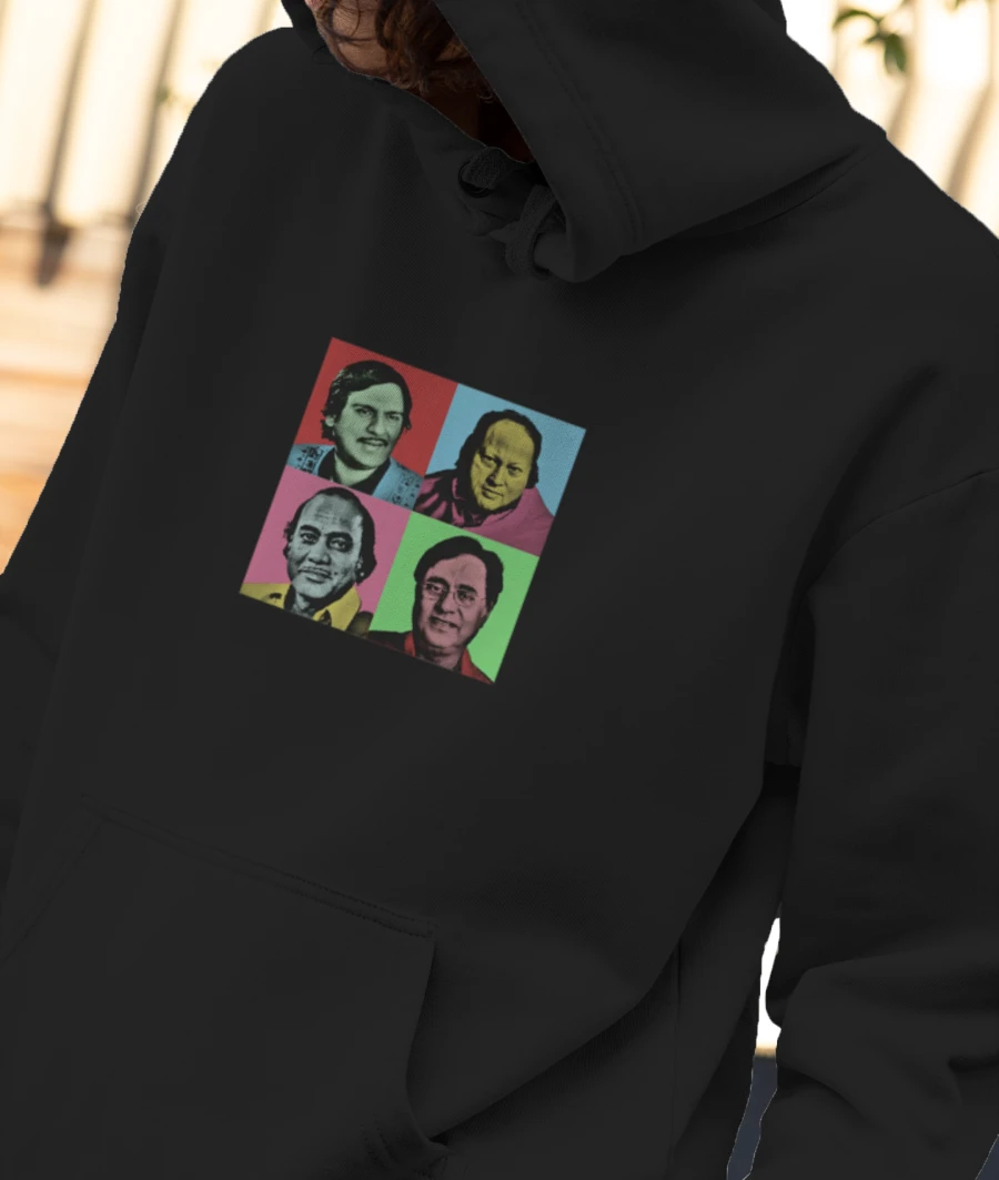Ghazal retro Front-Printed Hoodie