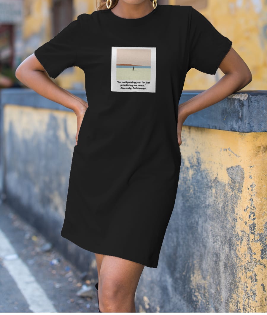 Introverted T-Shirt Dress