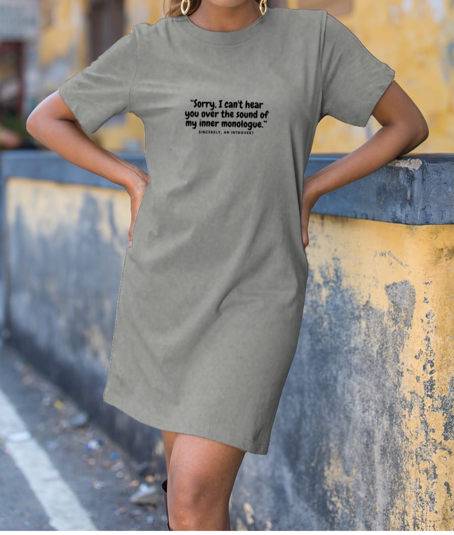 Introvert 2 T-Shirt Dress