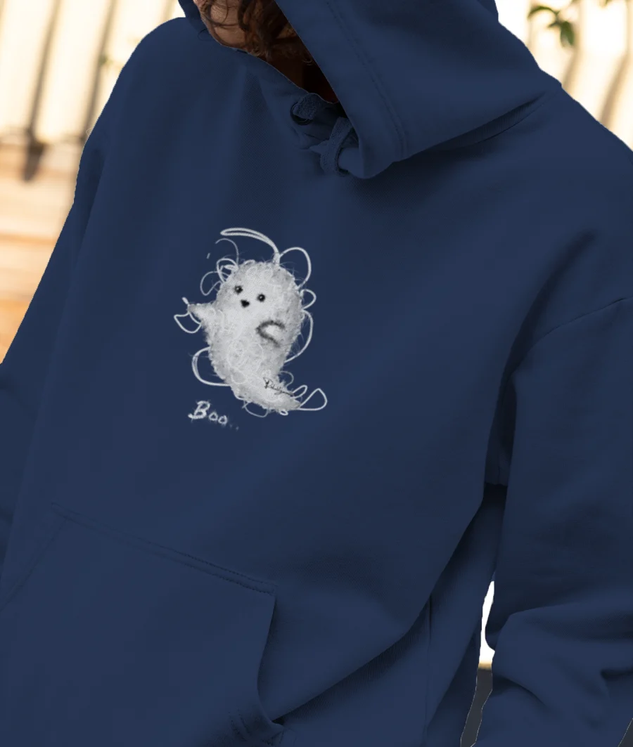 Pookie Ghost.by RishabhGoswami Front-Printed Hoodie