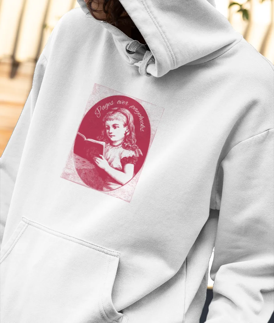 pages over pay checks Front-Printed Hoodie