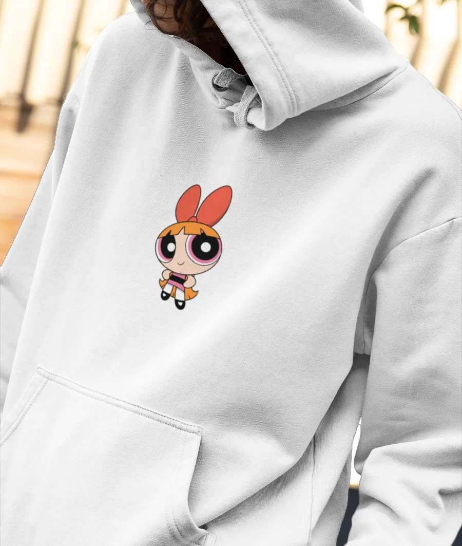 Blossom Powerpuff Girls Front-Printed Hoodie