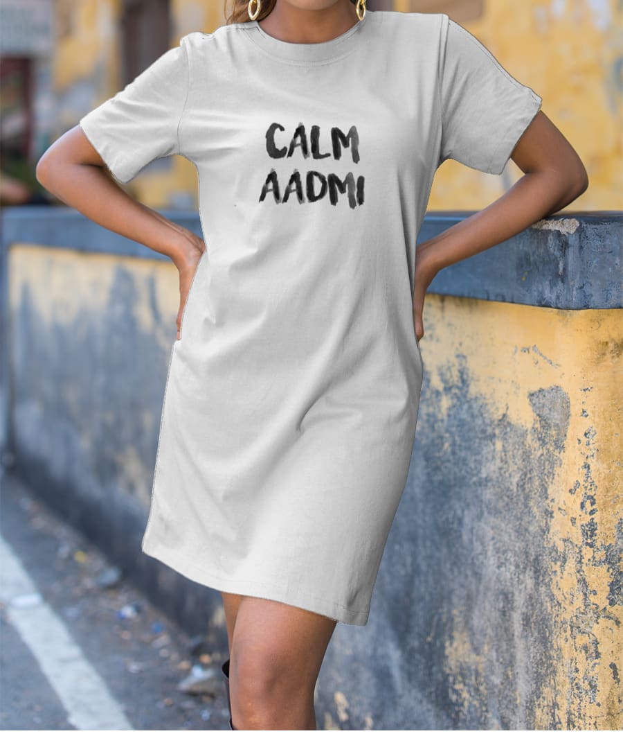 Calm Aadmi T-Shirt Dress