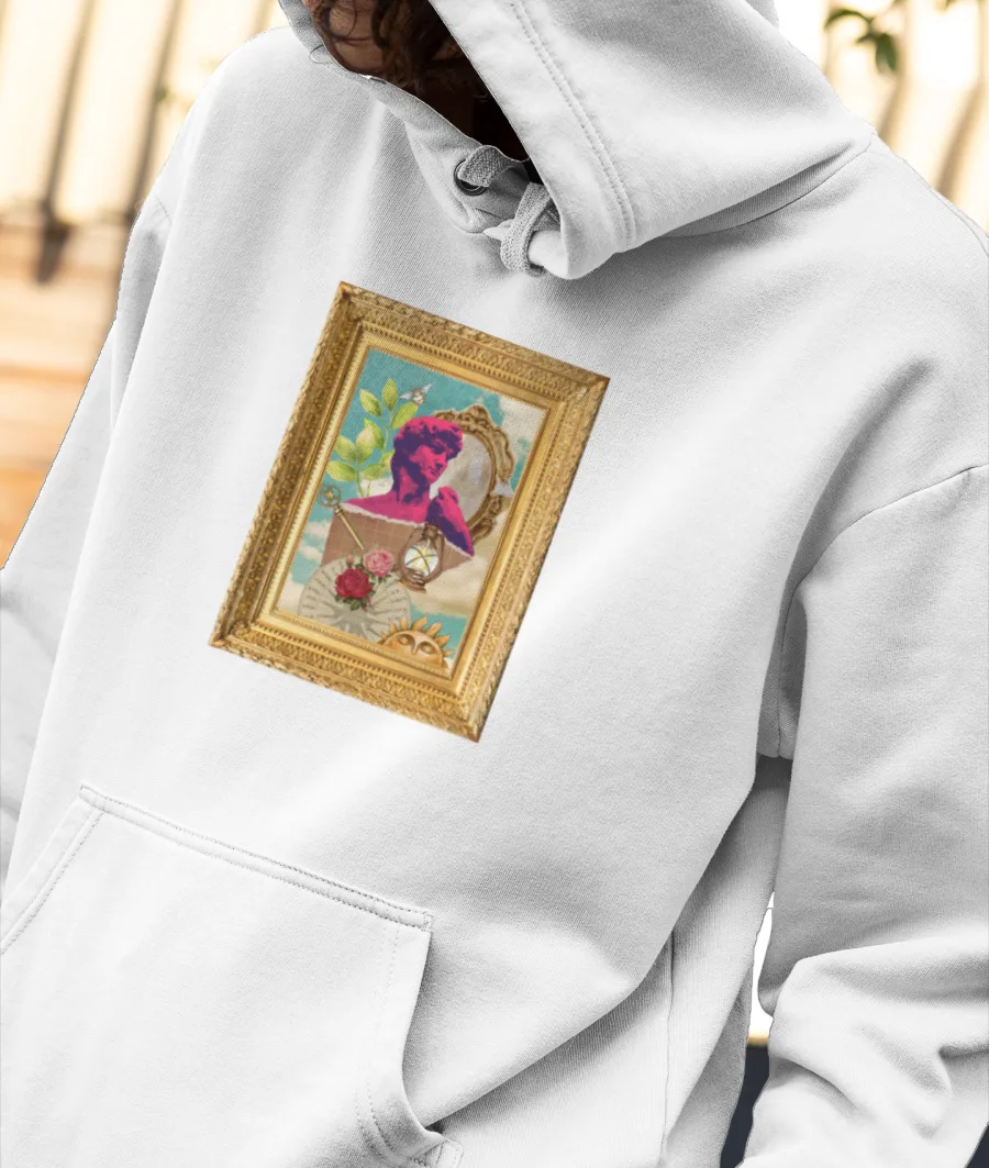 Vintage Greek Collage art Front-Printed Hoodie