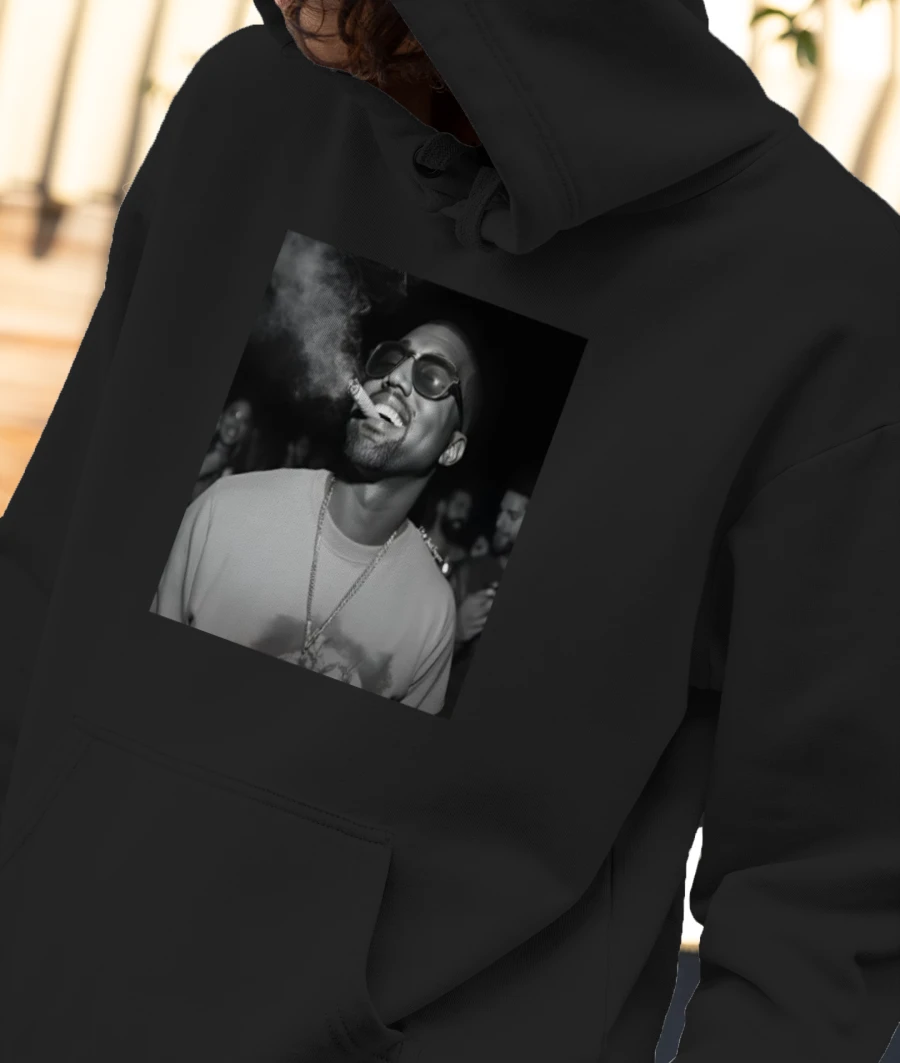 Kanye west high sos Front-Printed Hoodie