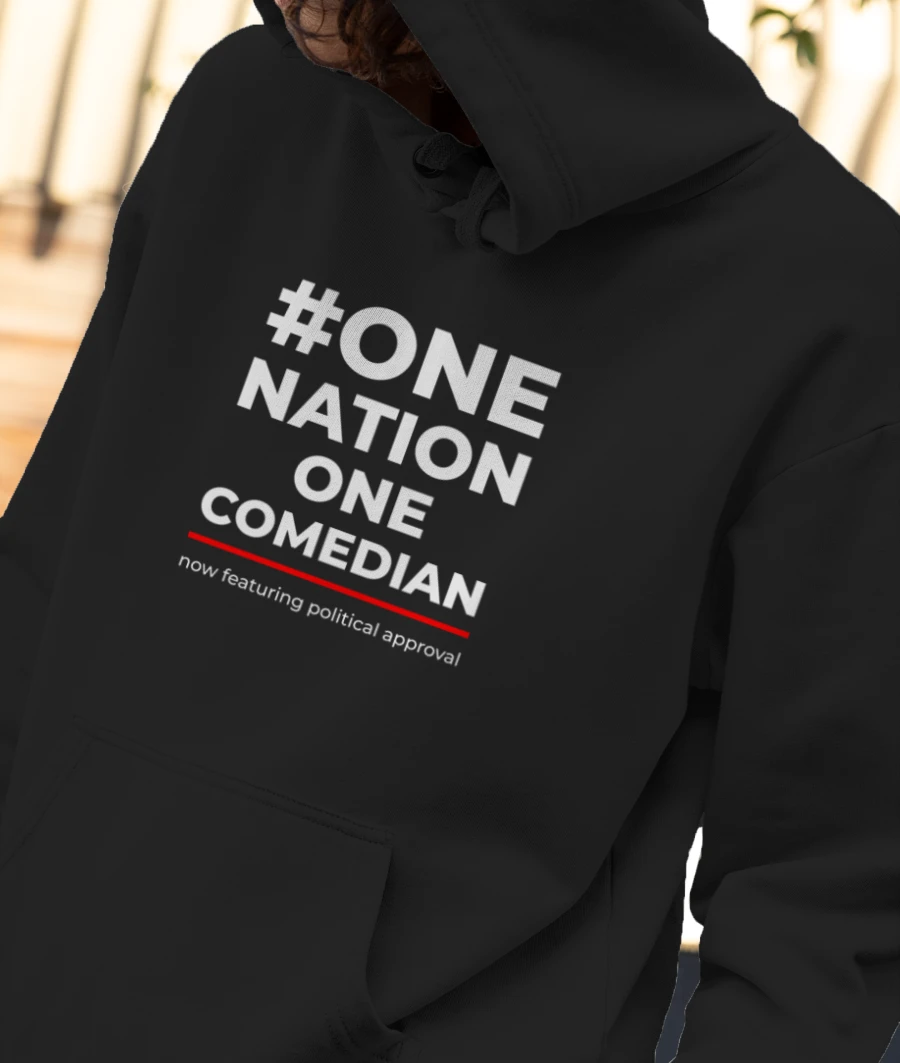 One nation one comedian Front-Printed Hoodie