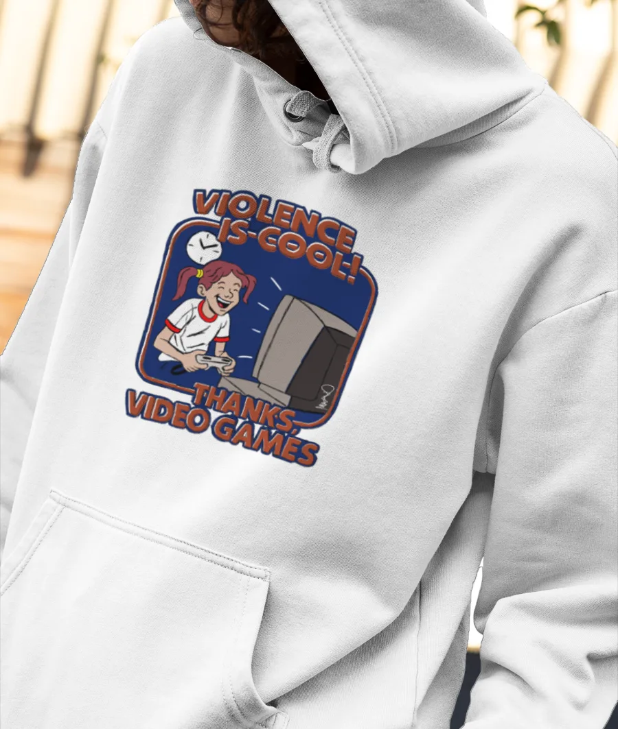 Thanks Video Games Front-Printed Hoodie