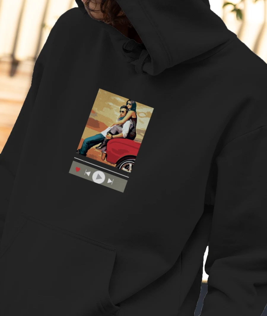 The Road Trip Front-Printed Hoodie