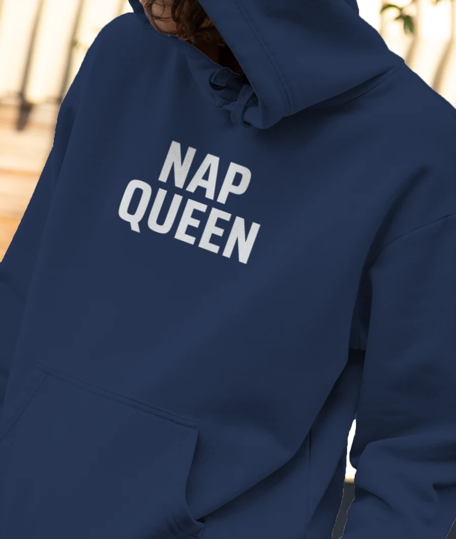 Nap Queen Front-Printed Hoodie