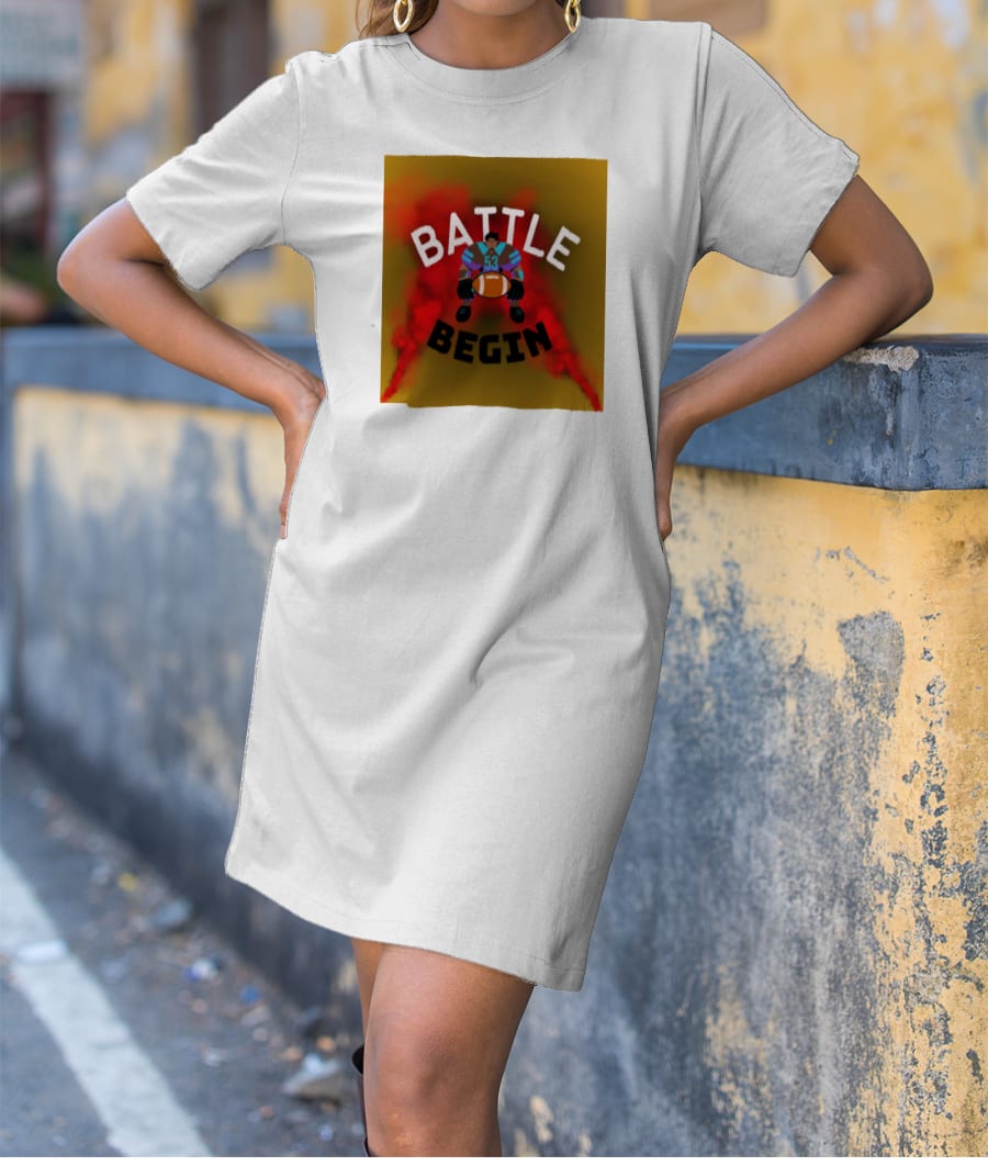 BATTLE BEGIN T-Shirt Dress