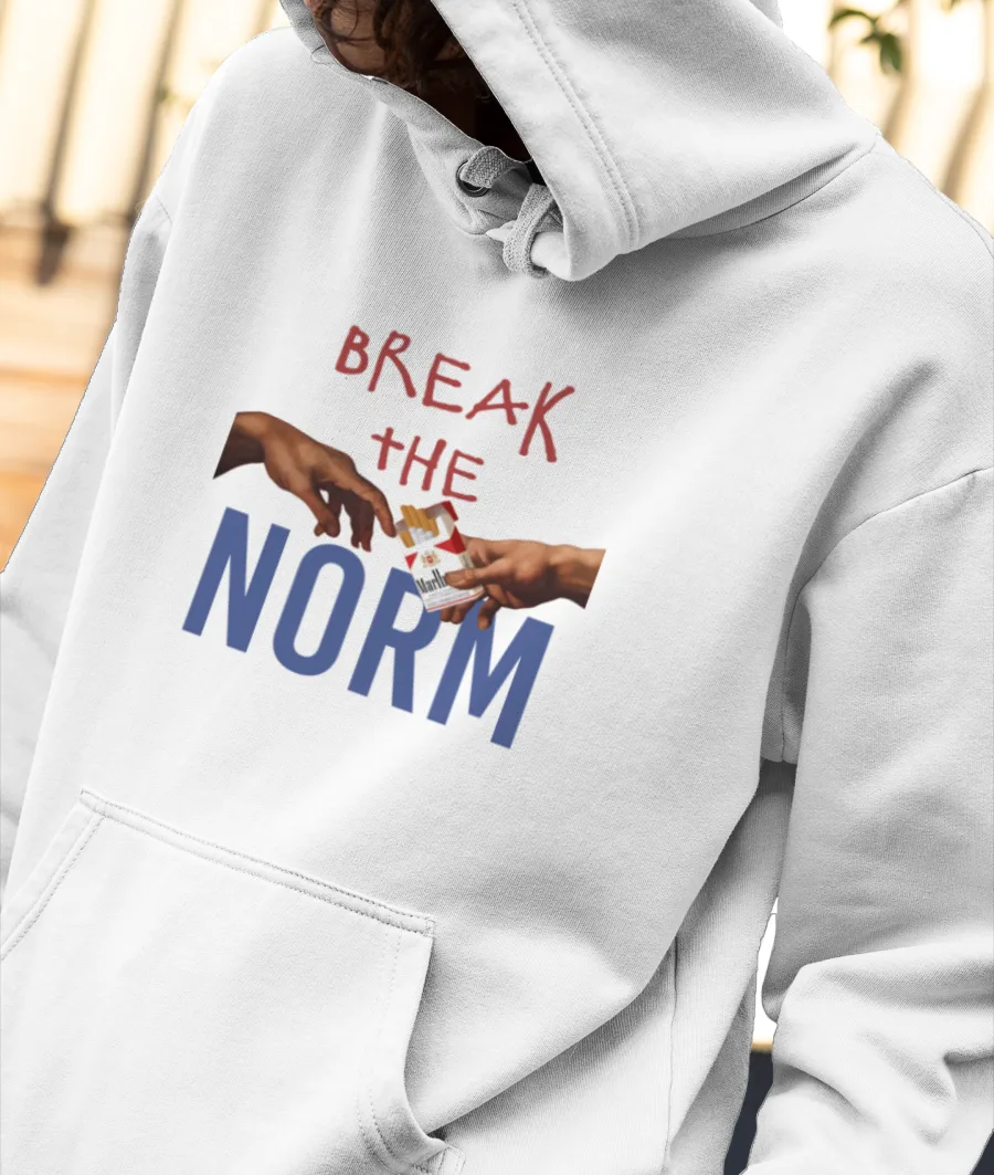 Break the Norm Front-Printed Hoodie