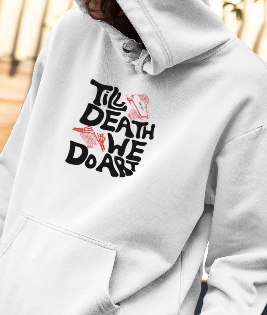 Art and Death Front-Printed Hoodie