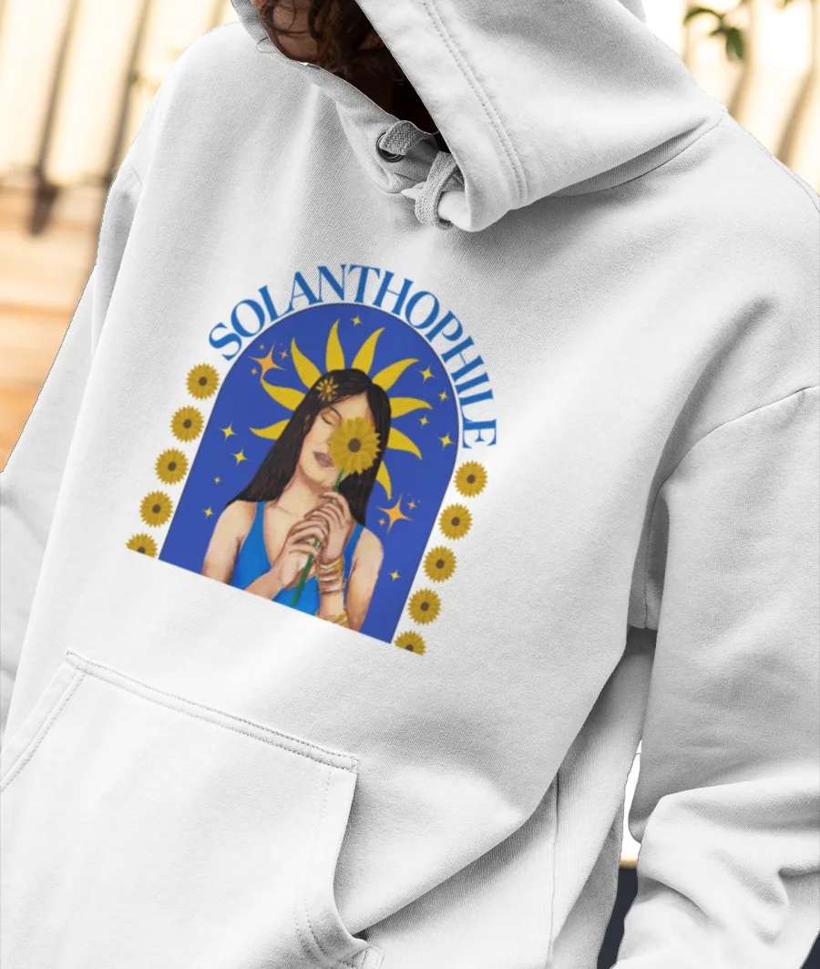 Solanthophile -sunflower lover Front-Printed Hoodie