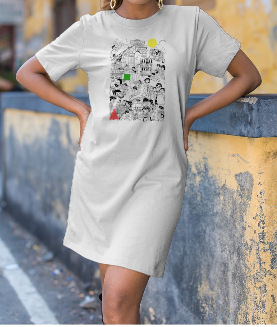 india gate T-Shirt Dress