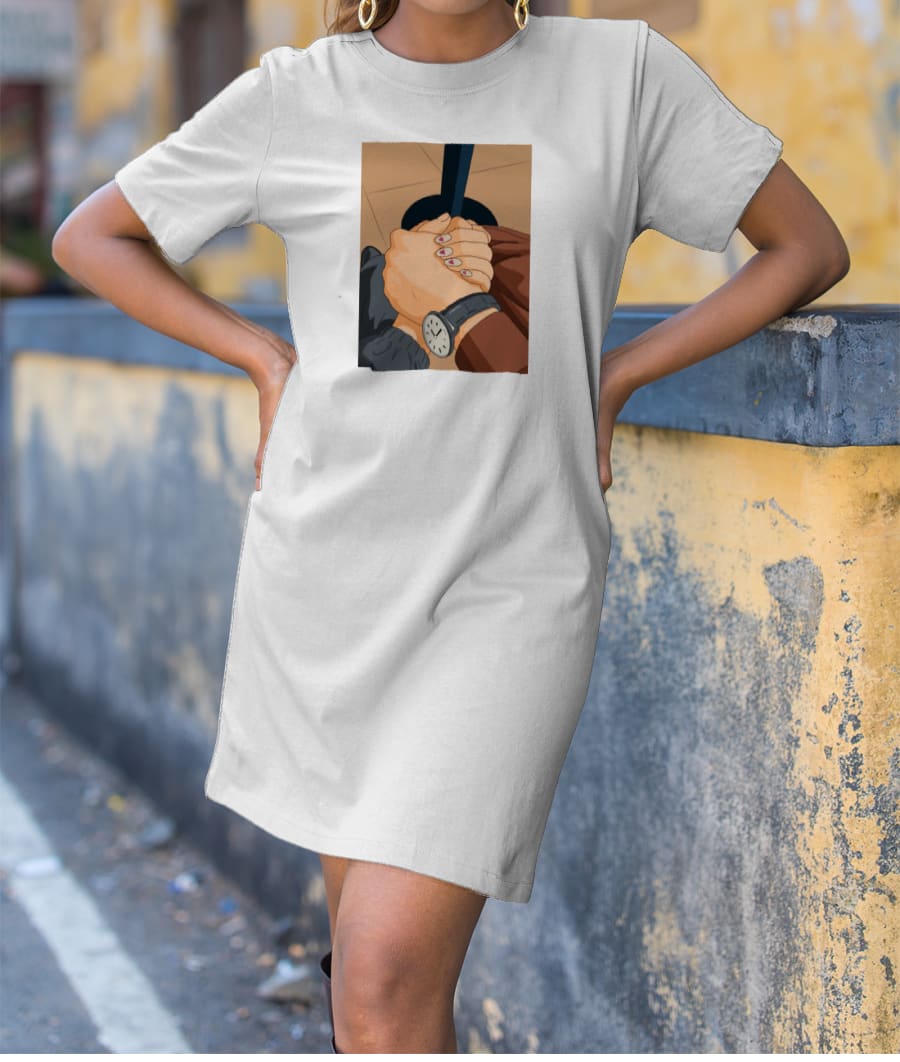 Holding hands forever T-Shirt Dress